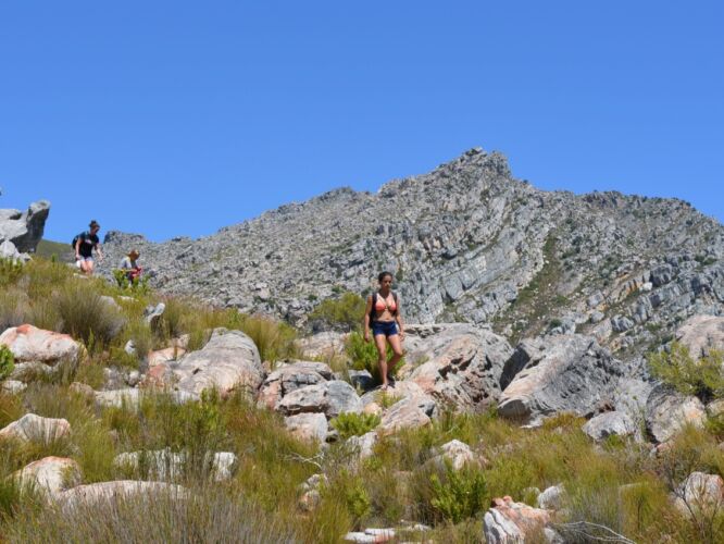 Heading down to the top pool