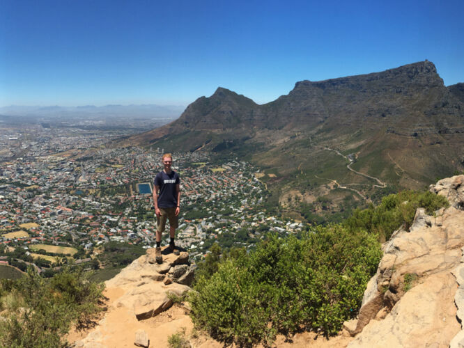 Standing over Cape Town