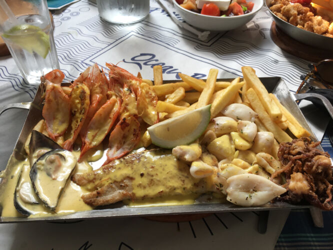 Food at Ocean Basket