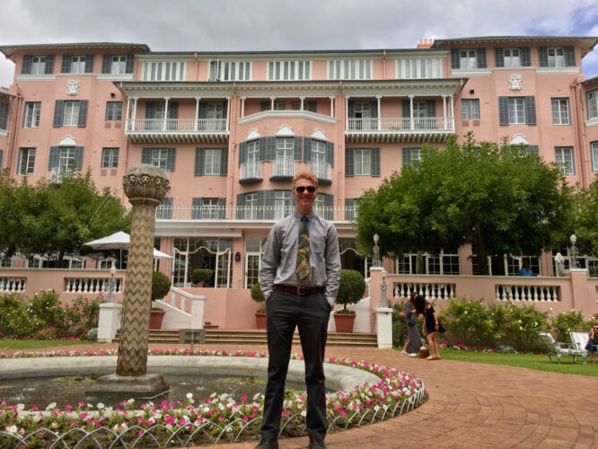 Being classy at the hotel