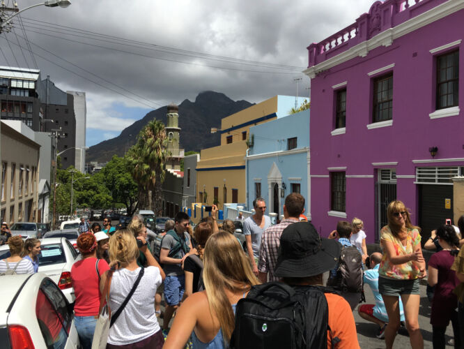 Walking through Bo Kaap