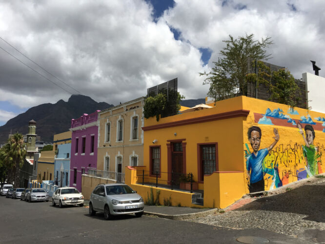 Murals and streets in the Bo Kaap
