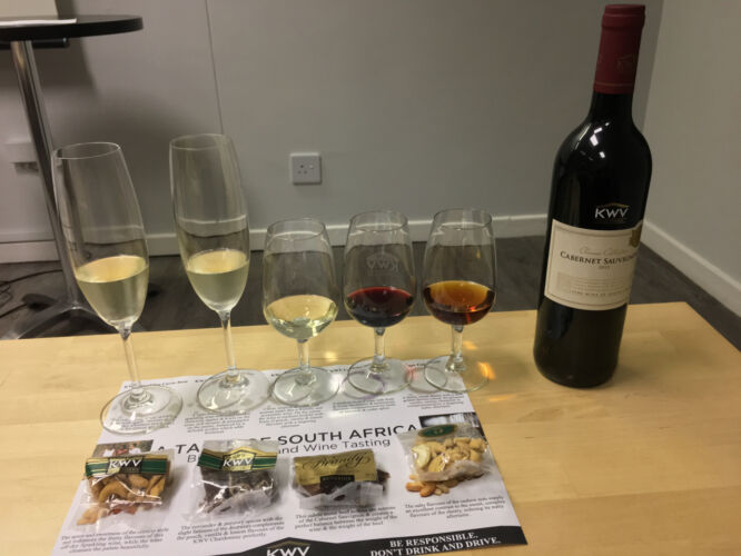 Purposefully paired wine and snacks