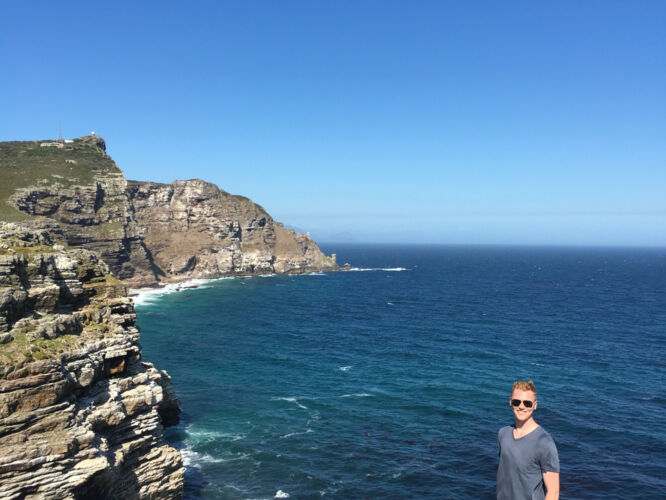 Standing on the Southwestern most tip of Africa