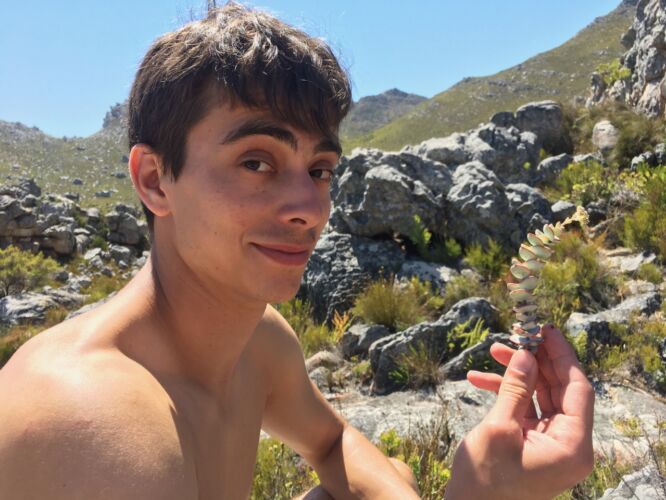 Simon with a Flaunix