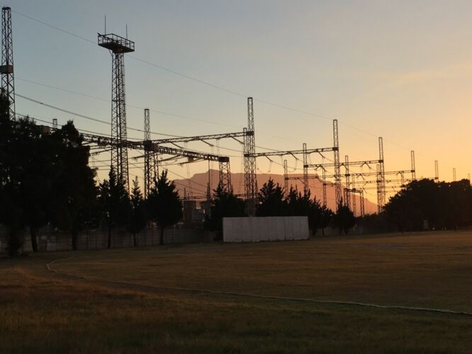 Power plant obstructing nature ;)