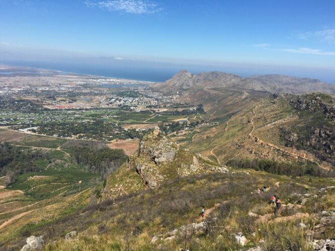 Looking into the valley