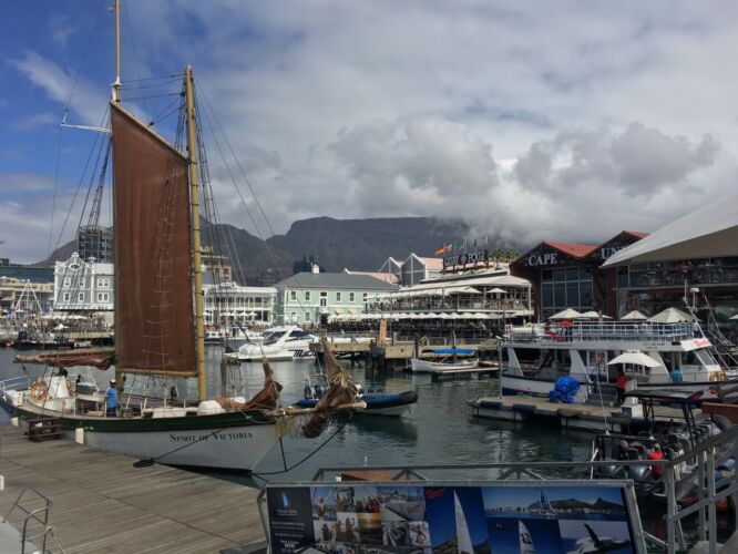 Our boat in the harbor