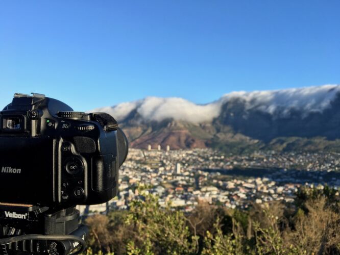Time lapse of Table Mountain