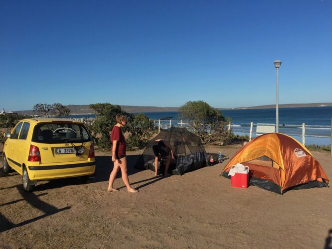 Our camp in Langebaan