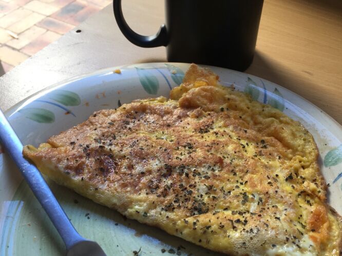Omelette breakfast