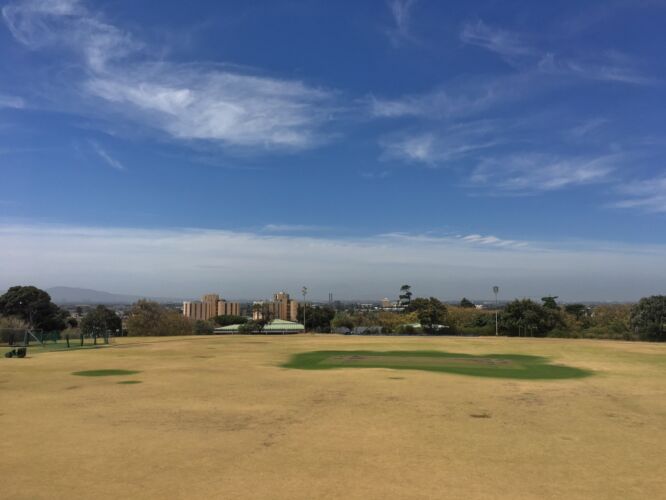 Watering only the key parts of the cricket field