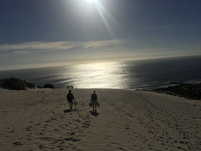 Walking the dunes down