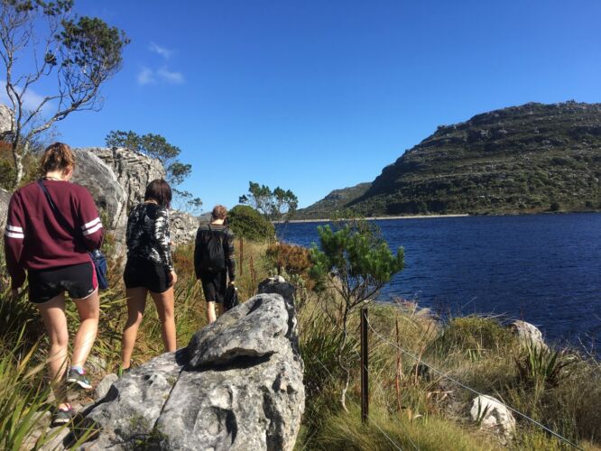Heading along the table top