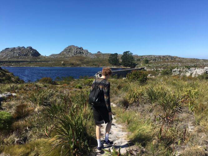 Walking along the reservoirs