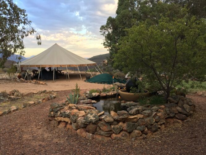 Our big tent campsite