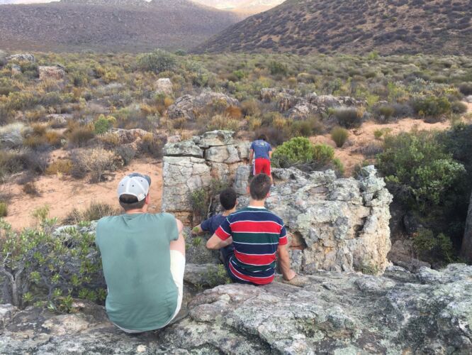 On top of an elephant