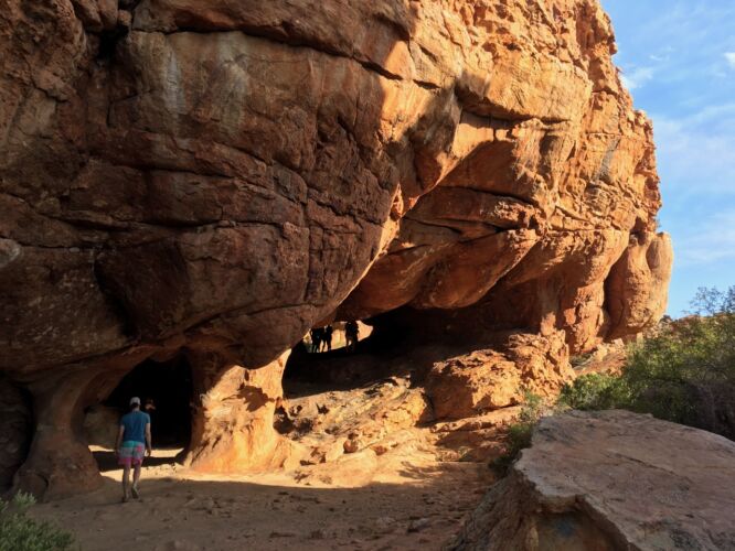 Plunging into the caves